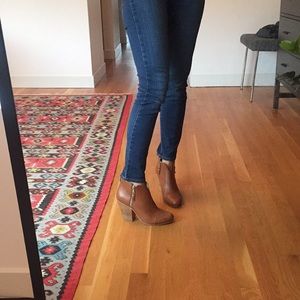 Rag and bone brown bootie